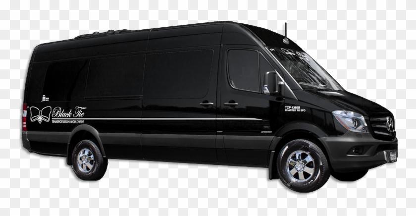 Mercedes - Black Tie Transportation Van Clipart
