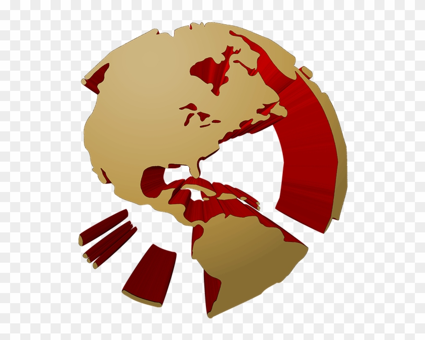3d Globe 3d Extrusion Globe Earth Planet World - Illustration Clipart #5416219