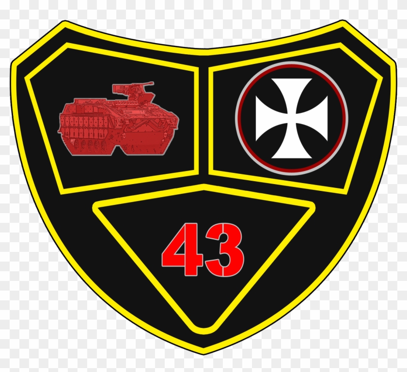 43rd Mechanised Infantry Battalion Gaf - Emblem Clipart #5417211