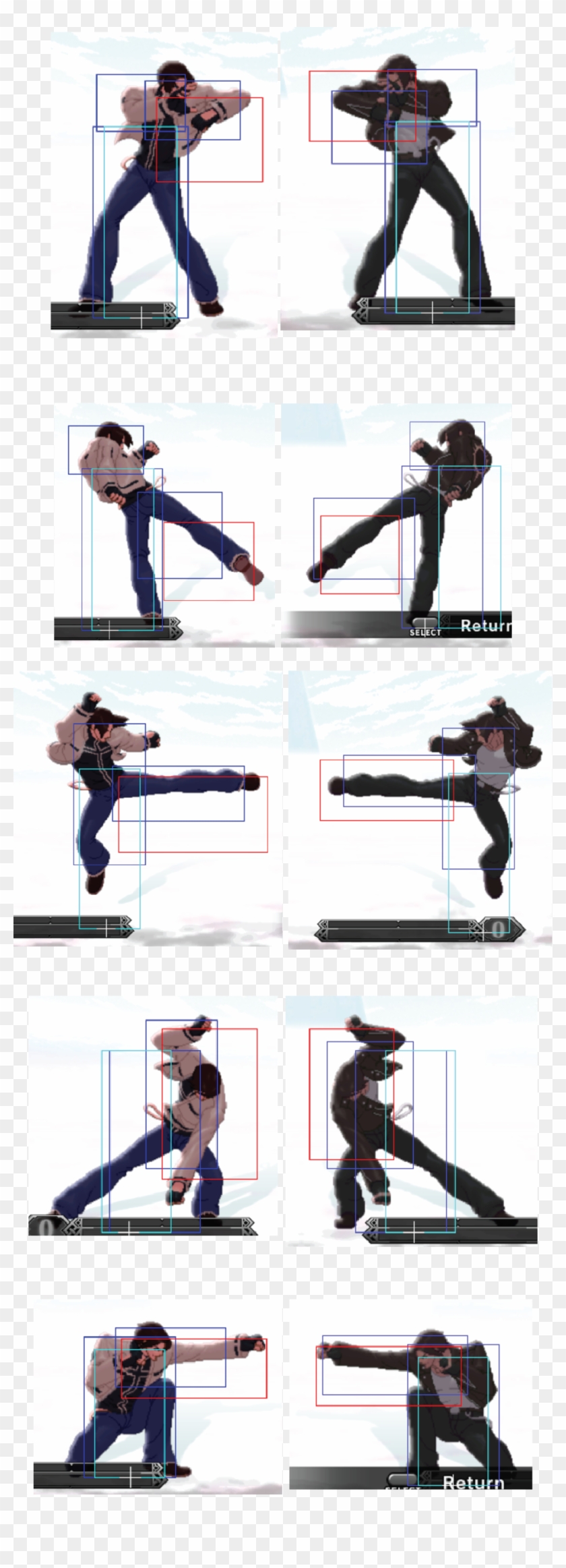 Kyo - King Of Fighters Hitbox Clipart
