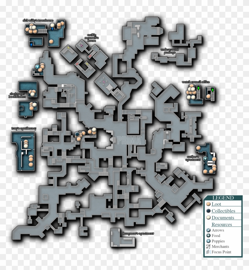 The City, Part I Map - Thief City Map Clipart
