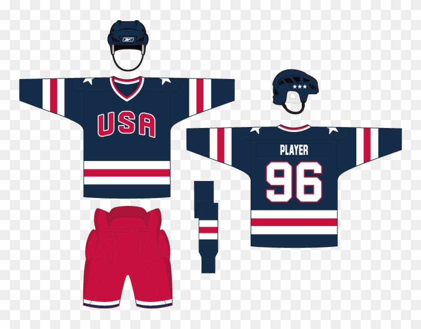 Usahockeyblue-2 - Illustration Clipart #5418993