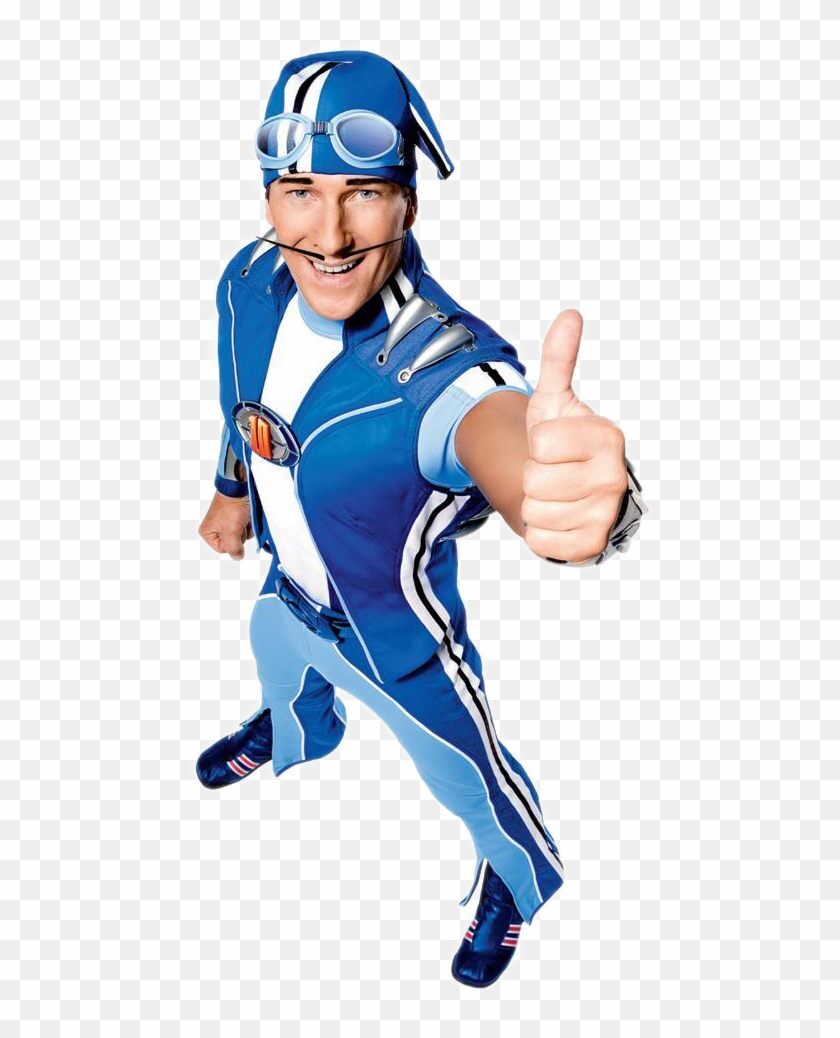 Y En Lazy Town Para Defenderle De Ese Ser Malvado Que - Diving Equipment Clipart