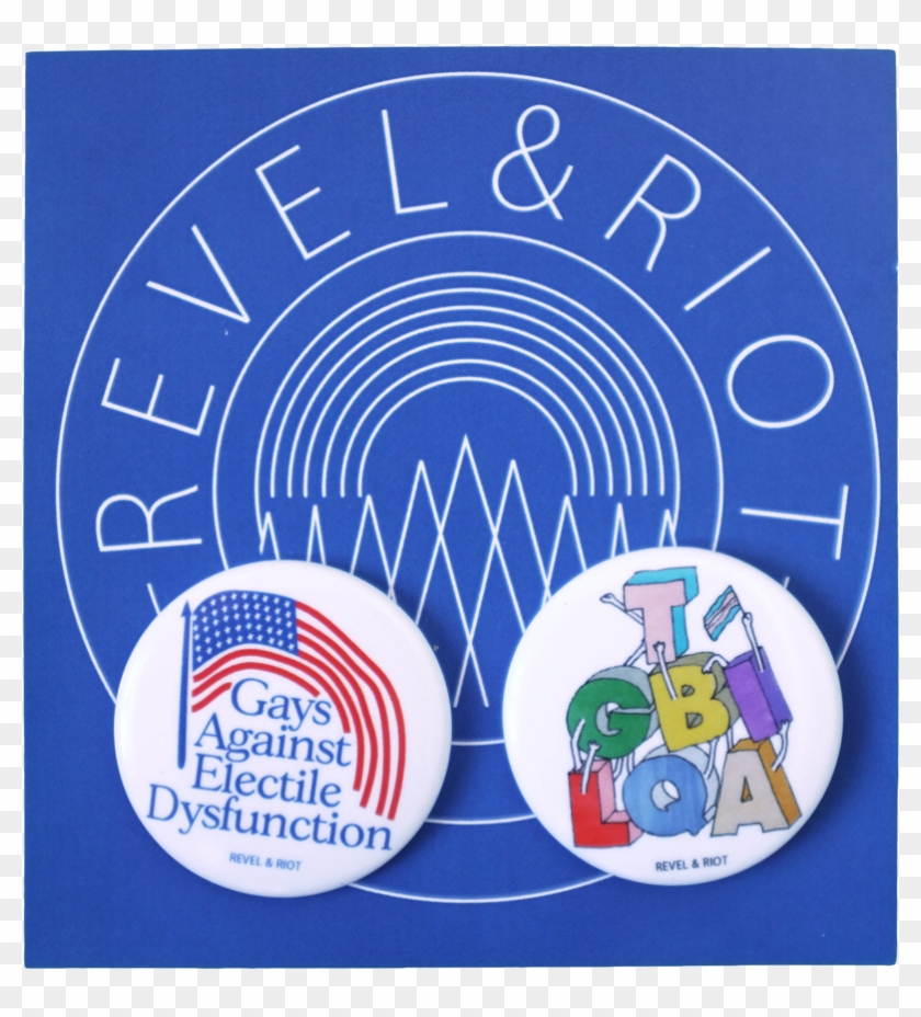 Revel And Riotlgbtq Buttons - Circle Clipart #5419339