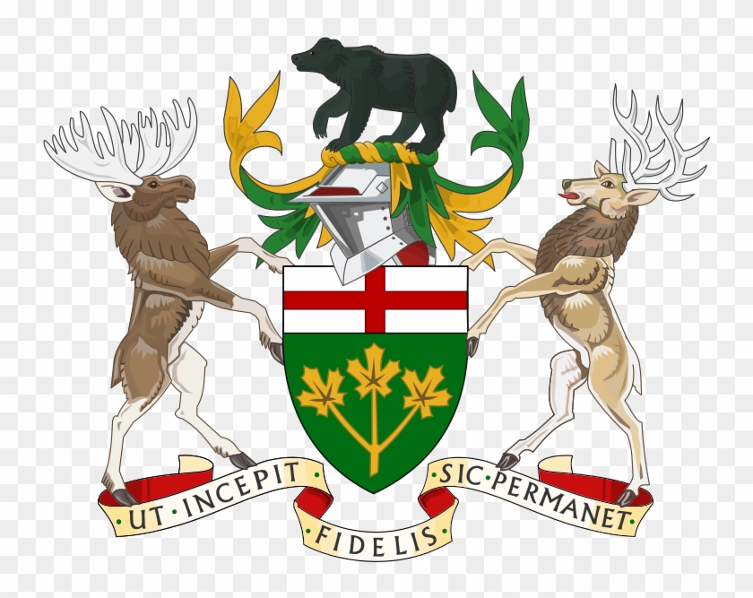 Coat Of Arms Of Ontario - Armoirie Ontario Clipart