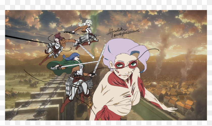 Since You All Liked My Previous Aot X Lwa Crossover, - Attack On Titan Mauer Clipart #5420327