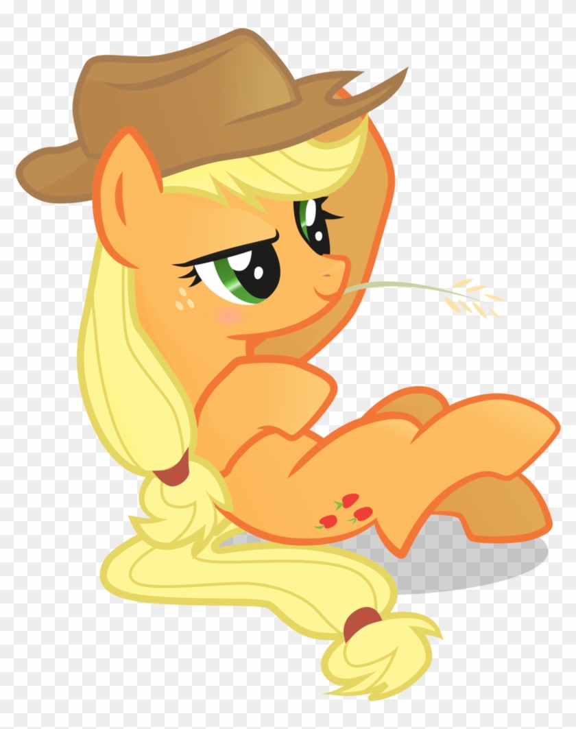 , Applejack Resting ) - Mlp Applejack Back Vector Clipart #5420799