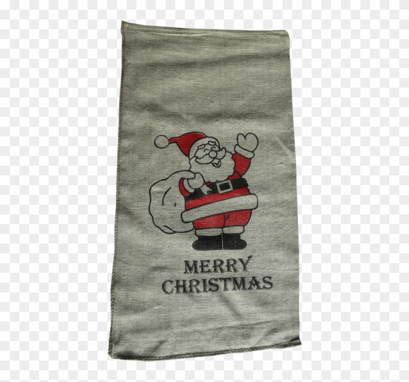 Large Hessian / Jute Santa Sack 60 X 110cm - Santa Claus Clipart