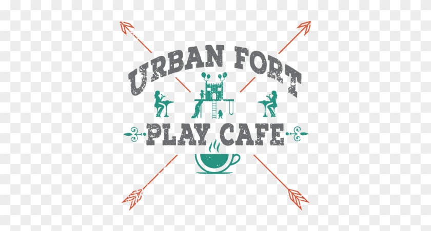 Logo Design By Just Me For Urban Fort Play Cafe - Graphic Design Clipart