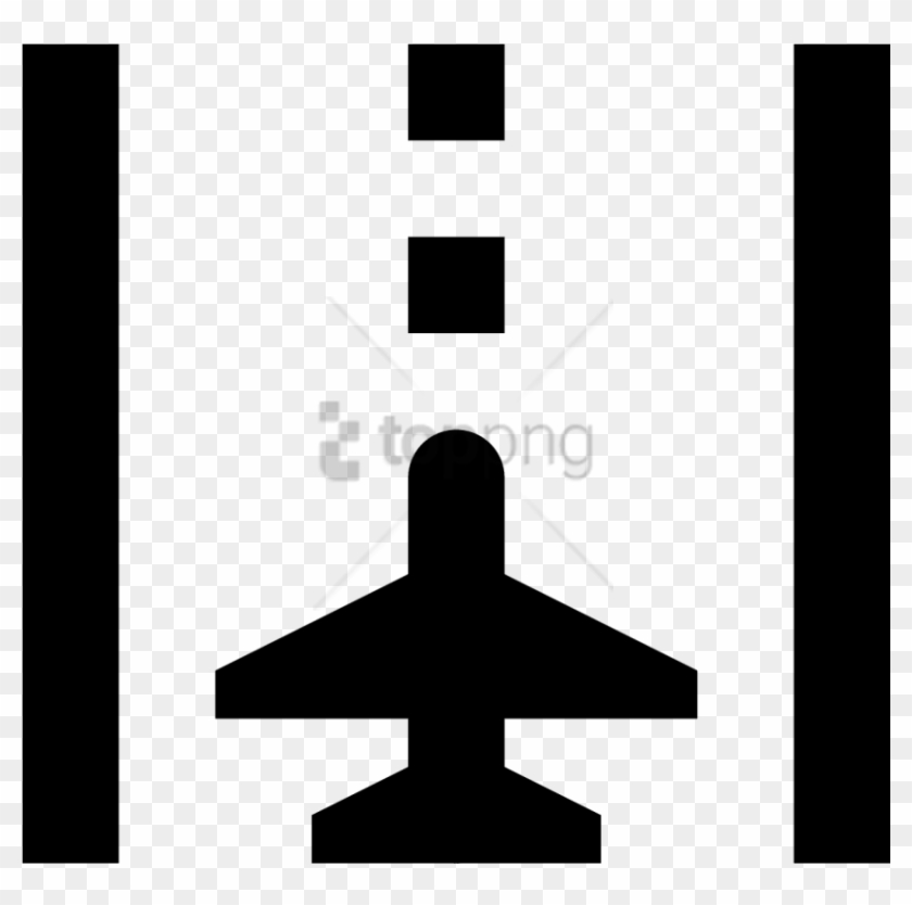 Free Png Runway Icon - Cross Clipart #5421755