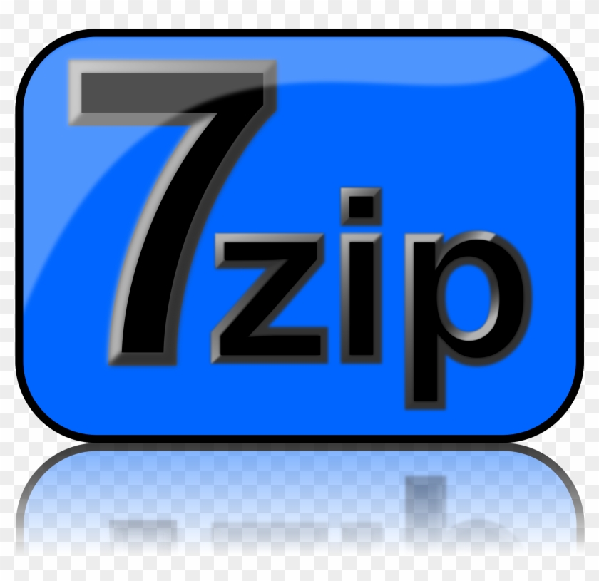 This Free Icons Png Design Of 7zip Glossy Extrude Blue - 7 Zip Icon Clipart #5421828