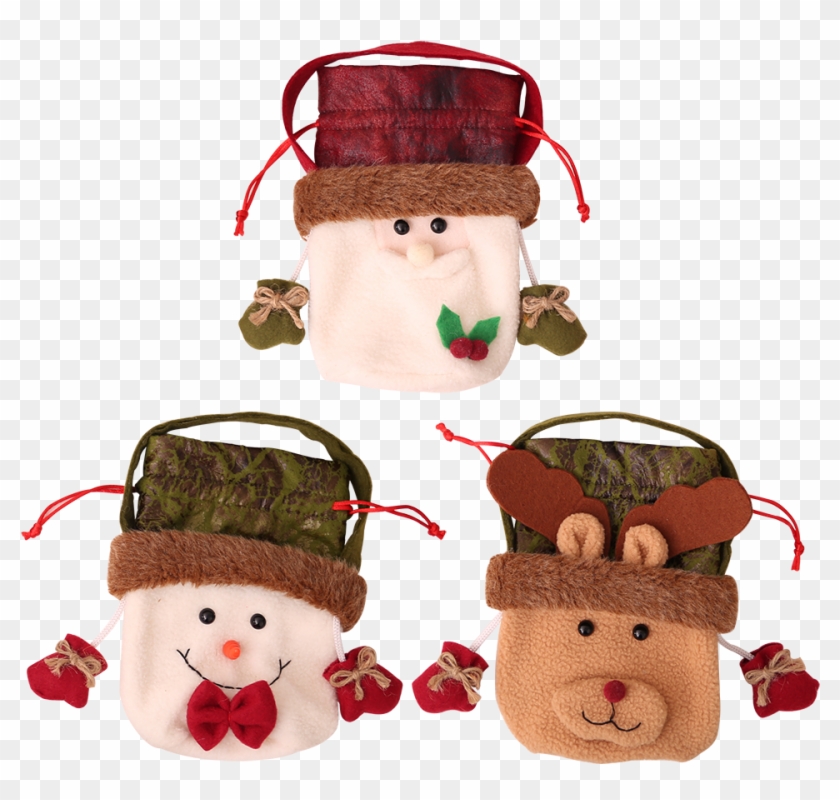 Christmas Decoration Snow Man Elk Candy Gift Bag Christmas - Christmas Day Clipart #5421987