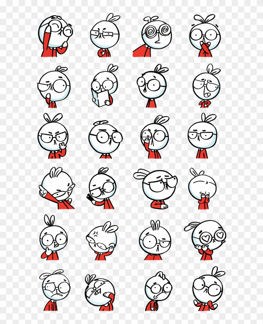 Fickle Fred Facebook Sticker - Cartoon Clipart
