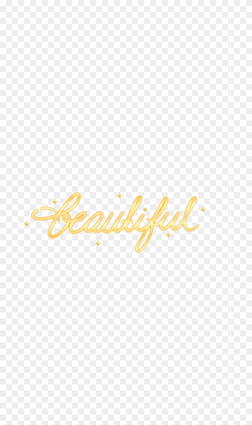 #beautiful #gold #golden #text #tumblr #snap #snapchat - Calligraphy Clipart
