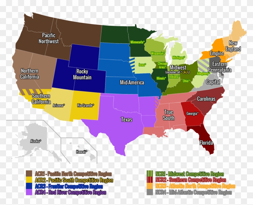 Usa Club Rugby Map - 2020 Election Prediction Map Clipart
