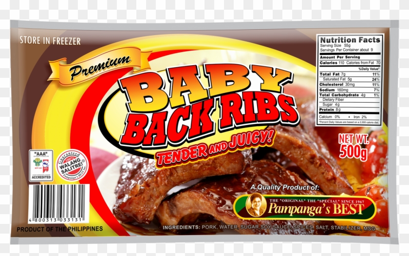 Baby Back Ribs 500g - Convenience Food Clipart