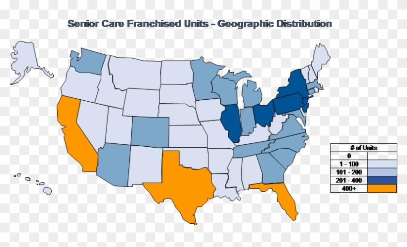 Business Is Booming For Senior Care Franchise - States Where Donald Trump Is President Map Clipart #5423205