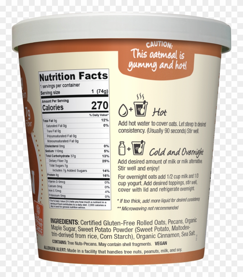 Cinnamon Maple Pecan - Plain Fat-free Yogurt Clipart