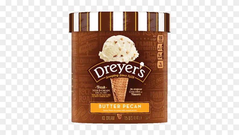 Dreyer's Butter Pecan - Dreyer's Coffee Ice Cream Clipart #5423983