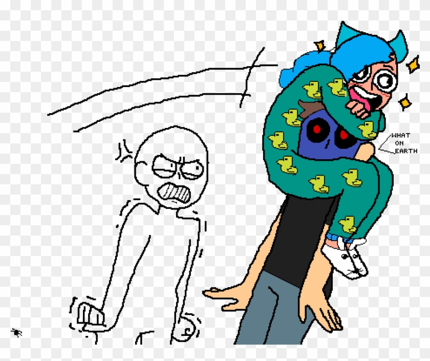 She Is A Fangirl - Cartoon Clipart