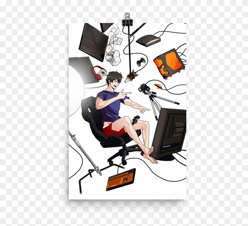 Marshall Matte Poster - Let's Play Sam Young Clipart
