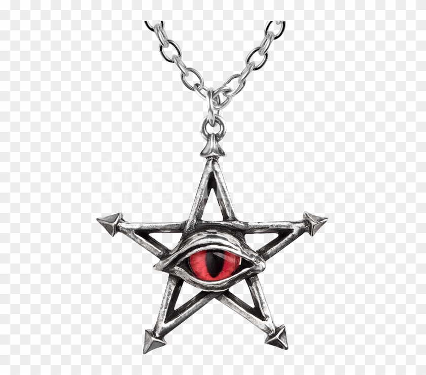 Alchemy Gothic Red Curse Pendant Clipart #5424499