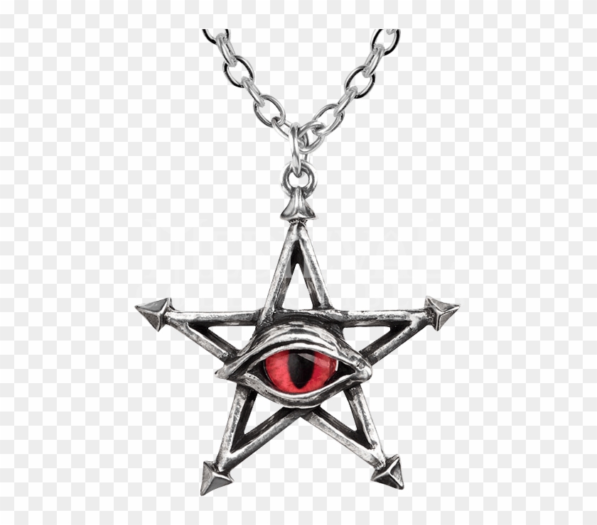Alchemy Gothic Red Curse Pendant Clipart