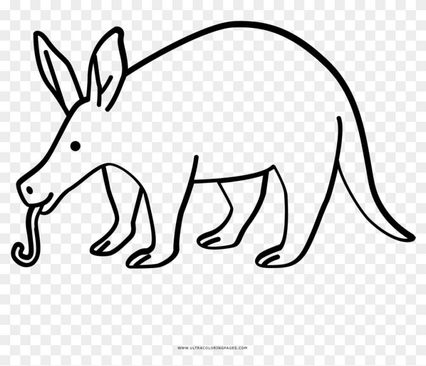 Aardvark Coloring Page - Dibujar Un Cerdo Hormiguero Clipart