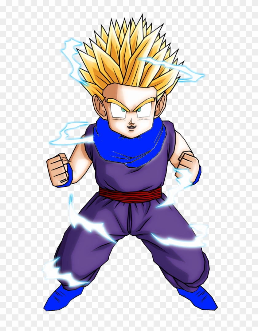 Gohan Ssj2 Png - Kid Gohan Ssj2 Clipart #5426558