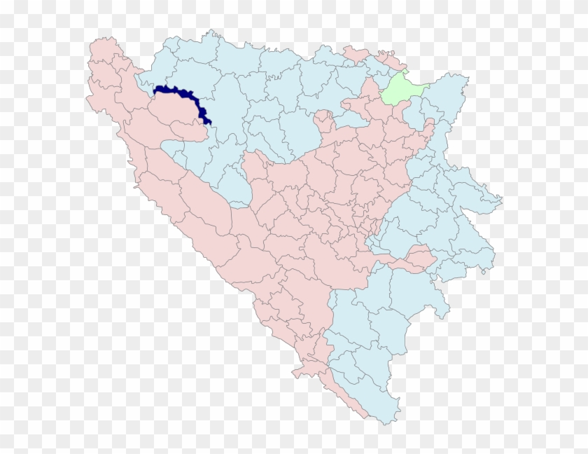 Oštra Luka Municipality - Bosnia Municipalities Map Clipart
