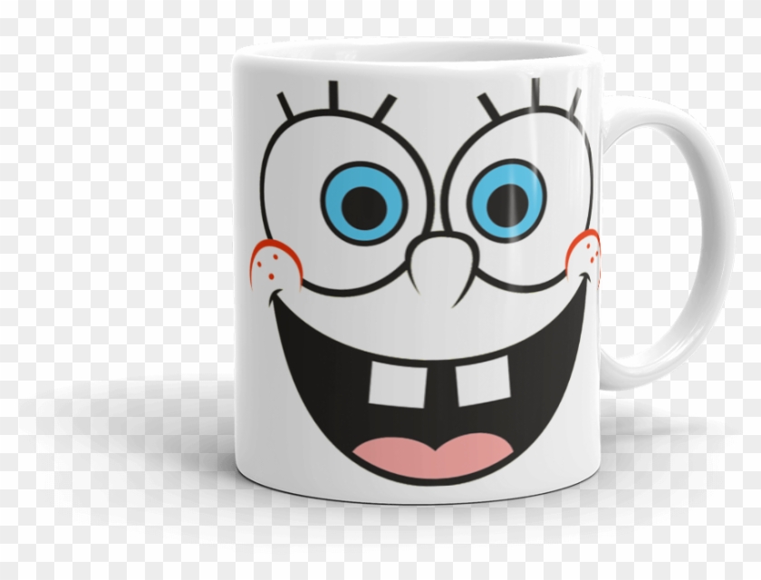 Spongebob Face Mug - Spongebob Vector Clipart #5427053