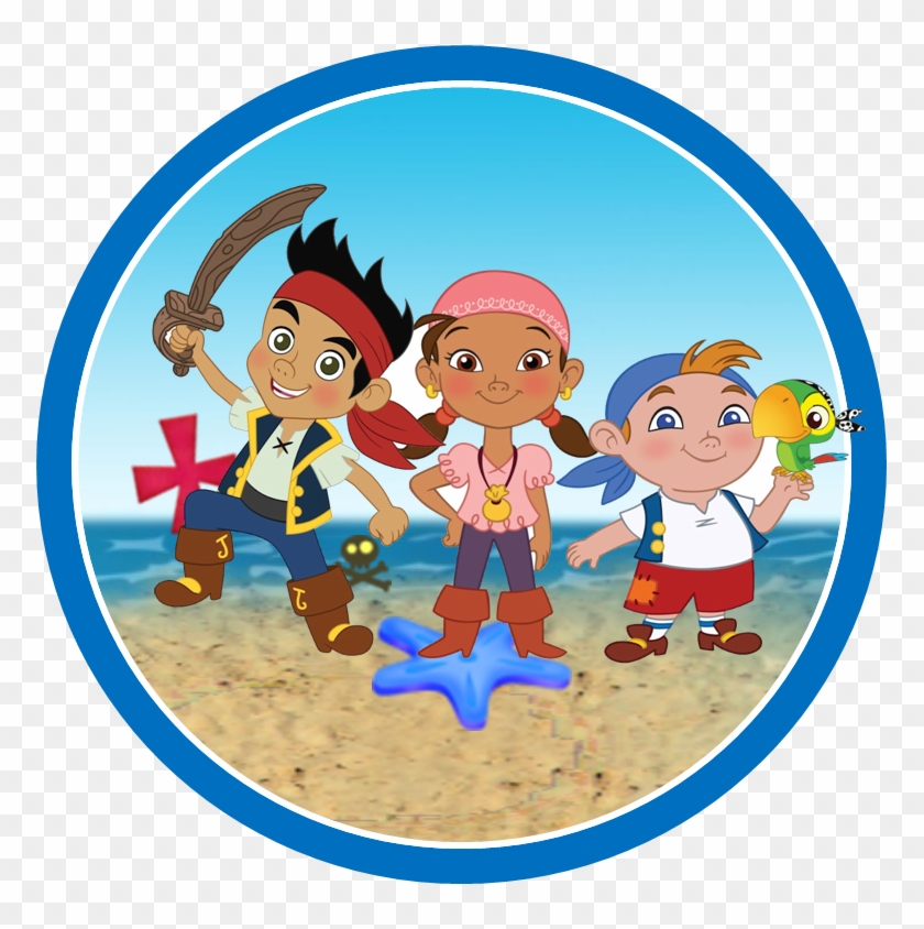 Toppers, Labels Or Stickers Of Jake And The Neverland - Jake Y Los Piratas Clipart #5427645