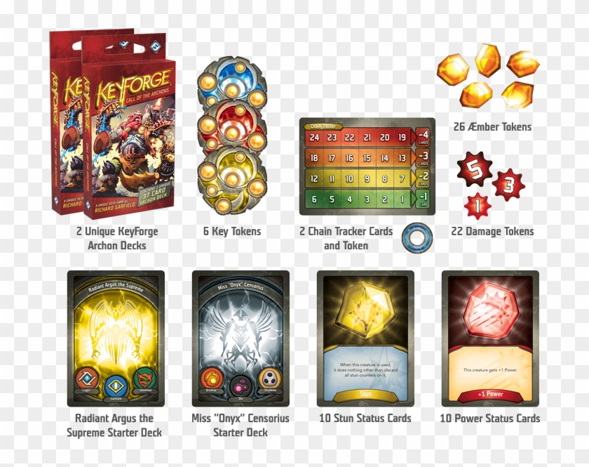 01 Of - Keyforge Starter Set Tokens Clipart