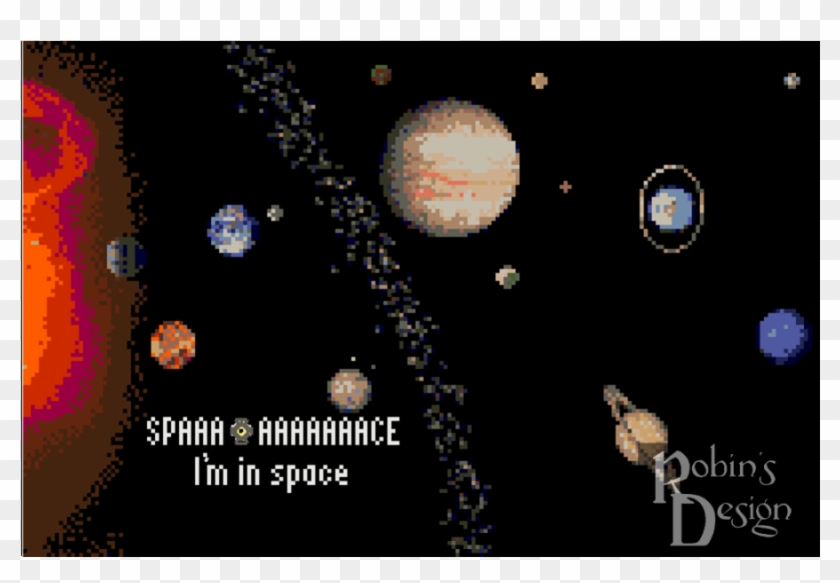Labels Of The Solar System Clipart