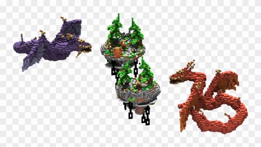 Just Finished A New Skyblock Commission For @skyvillagemc - Illustration Clipart