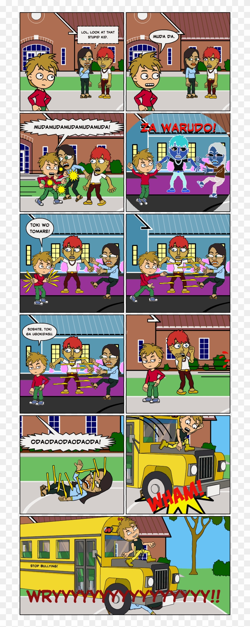 Stop Bullying Comics Clipart