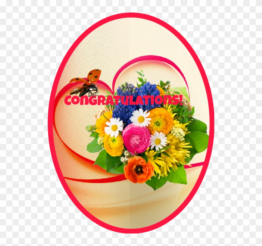 Congratulations Sticker - Flower Clipart Transparent Background - Png Download