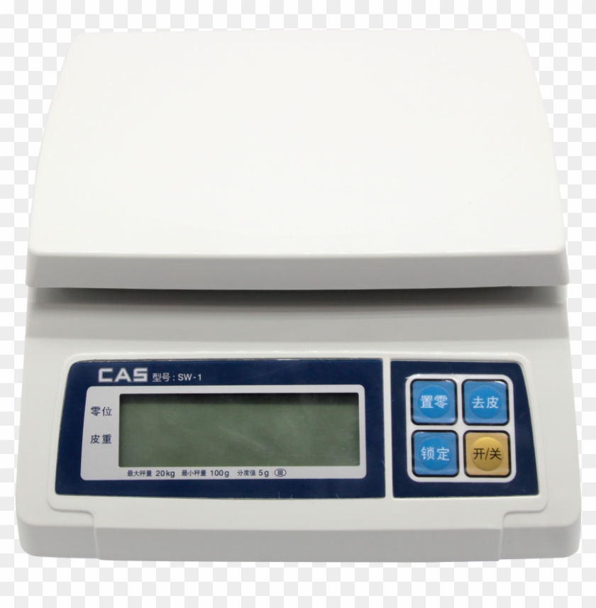 Cas Sw-1 Weighing Machine - Scale Clipart #5429223