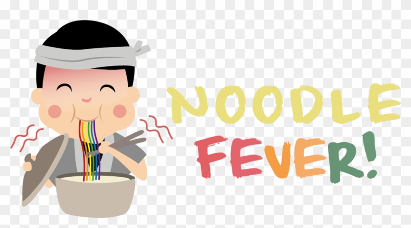 Banner Black And White Download Noodle Fever Branding - Cartoon Clipart