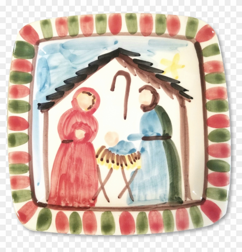 Christmas Nativity Png - Serving Tray Clipart