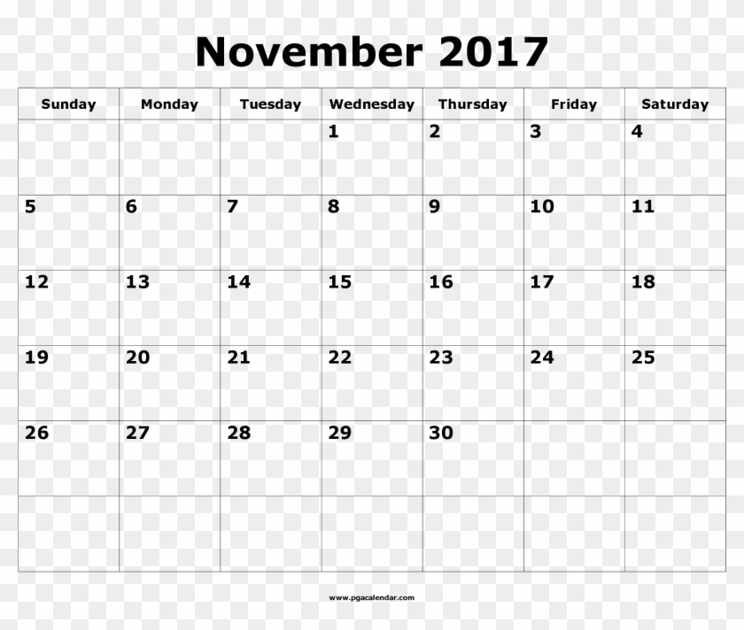 September 2017 Calendar Printable Template 126963 - Calendário Grande Abril 2019 Clipart #5429943