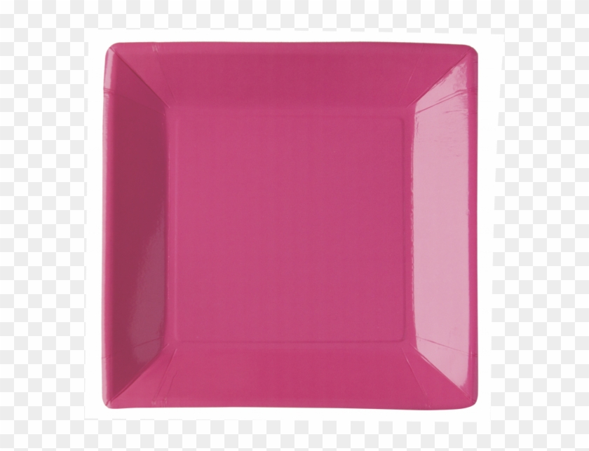 23cm - Colored - Pink - Square - Colored Printed Square - Serving Tray Clipart #5430640