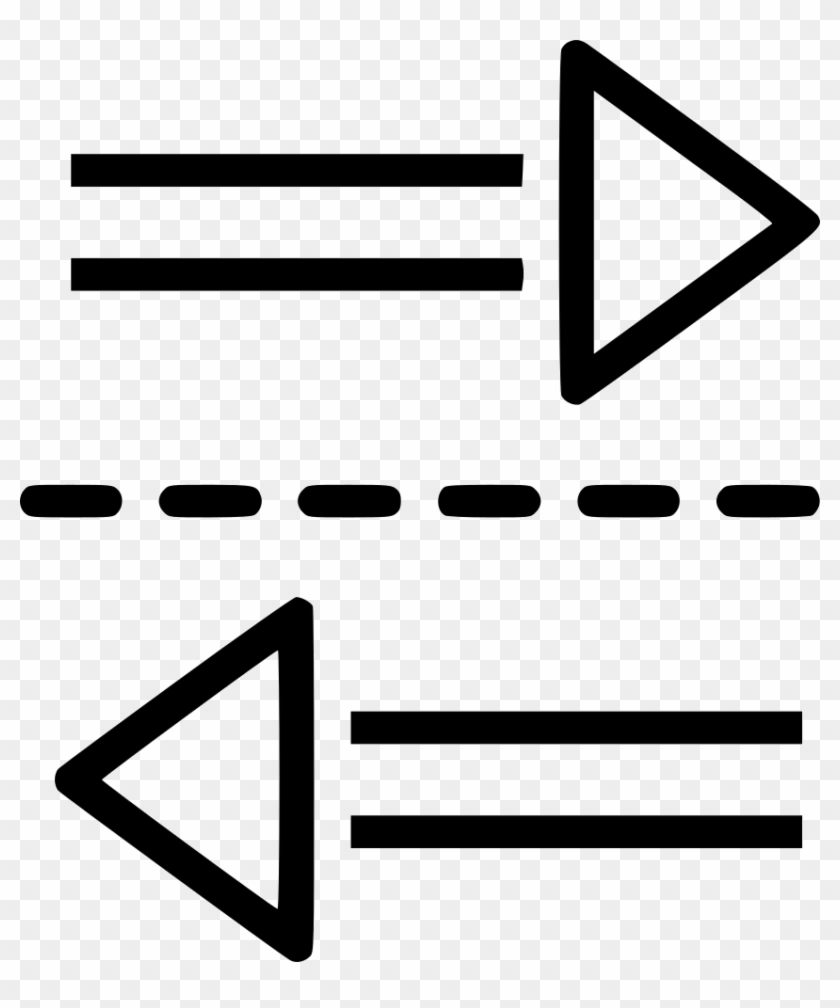 Arrow Left Right Two Ways Comments - Smart Tv Icon Png Clipart #5430641