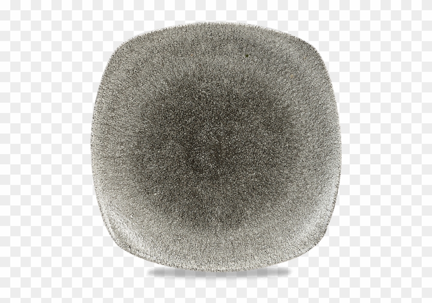 Churchill Raku Square Plate Quartz Black 10" - Table Clipart