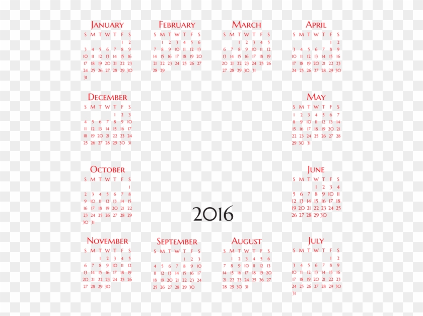 Calendar Transparent Background - Printing Clipart #5430976