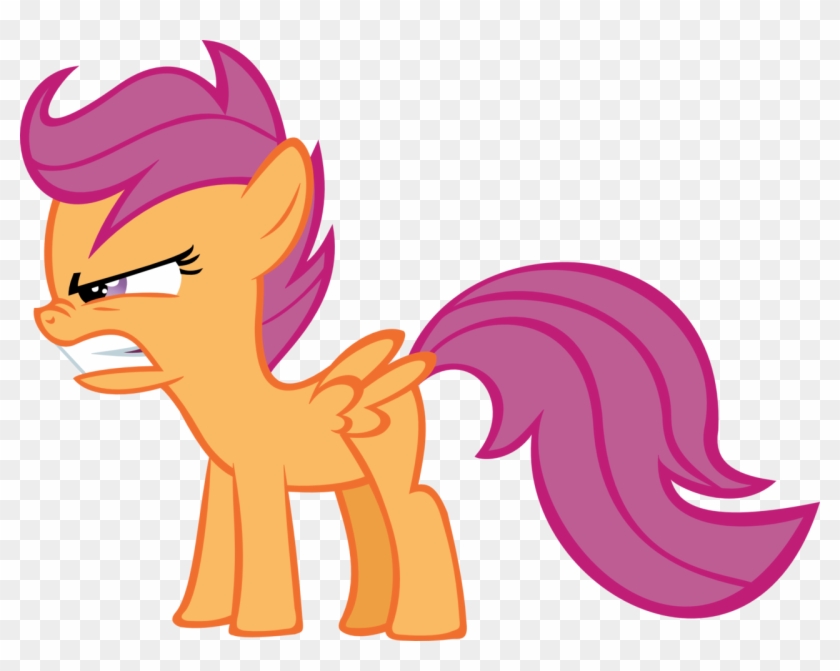 Kuren247, Safe, Scootaloo, Simple Background, Transparent - Angry My Little Pony Scootaloo Clipart