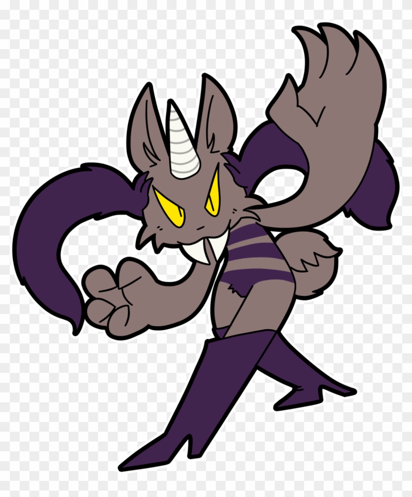 #demon #creature #furry #art #mastoart #creativetoot - Cartoon Clipart