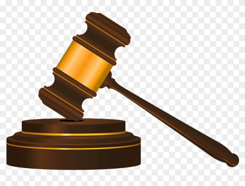 850 X 562 - Transparent Background Gavel Clipart - Png Download