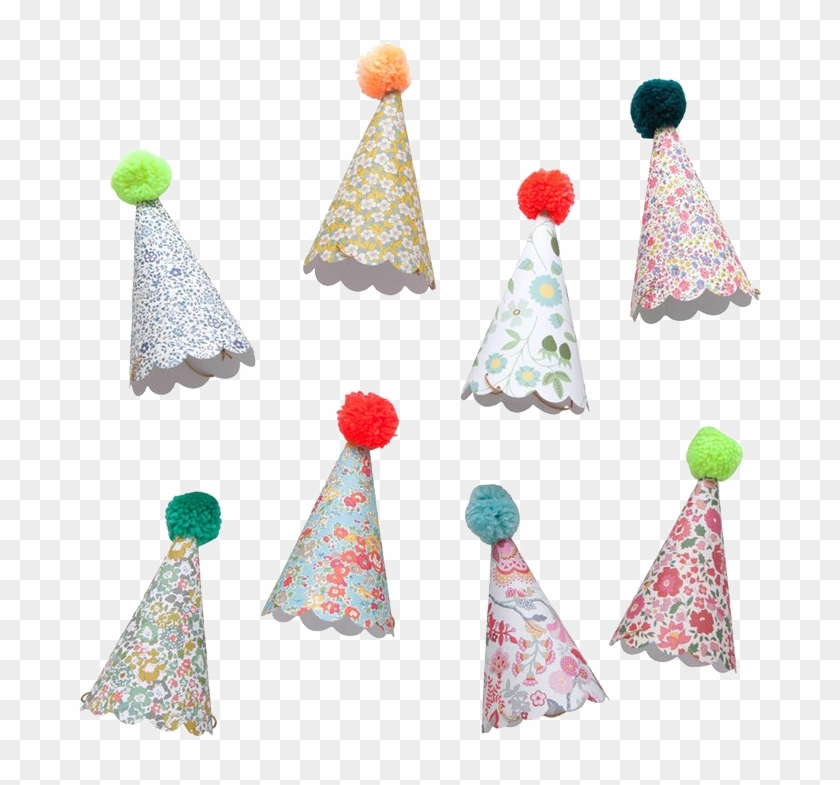 Liberty London Assorted Party Hats - Christmas Tree Clipart #5432167