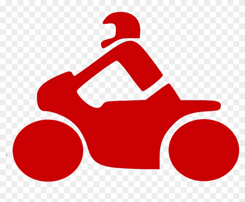 Biker Icon Clipart , Png Download - Motorcycle Clip Art Transparent Png #5434119